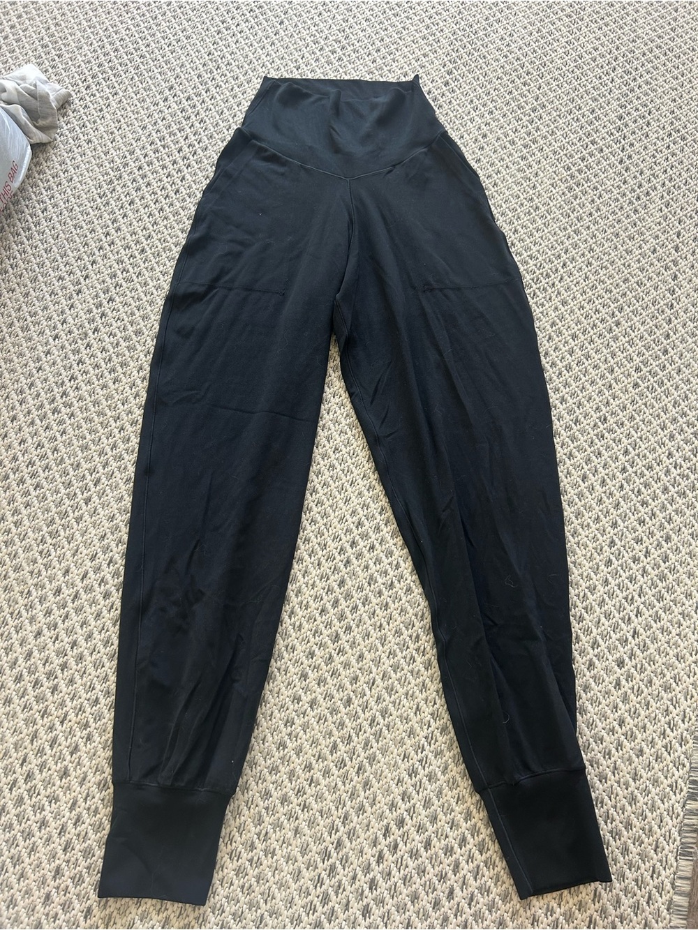 AERIE OFFLINE- Black High-Waist Jogger Pants- with pockets